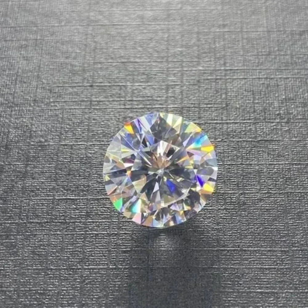 Certified Moissanite Brilliant Round Cut Diamond Loose Stone